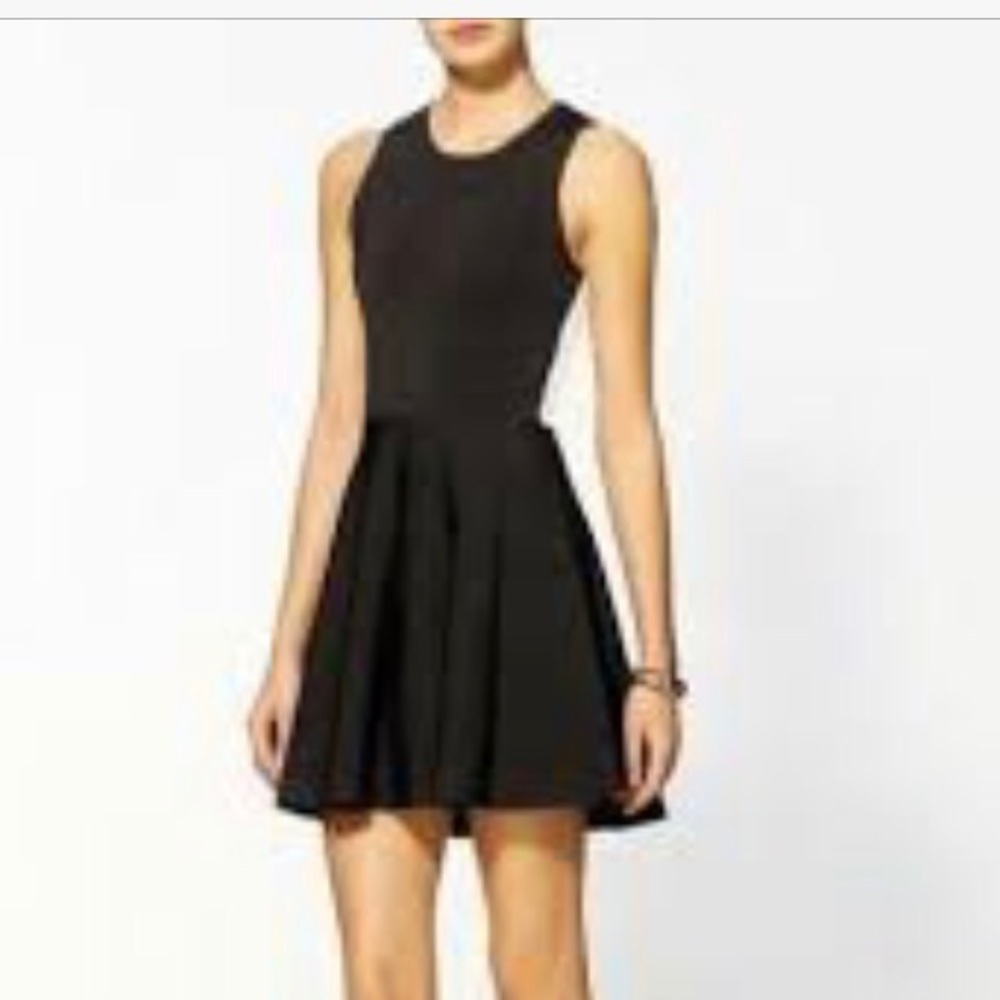 Parker black mini dress with back cut out size XS